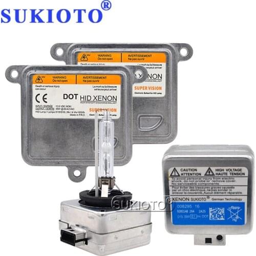 SUKIOTO 35W D3S D1S D8S HID Xenon Lamp Kit 4300K 5000K 6000K 8000K OEM Canbus Ballast 10R-034663 A71177E00DG For Hyundai Ford