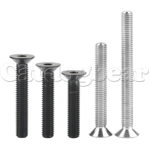 Catdogbear Titanium Bolt M8x 15 20 25 30 35 40 45 50 60 80 90mm Countersunk Bolts for Bicycle Motorcycle Screw