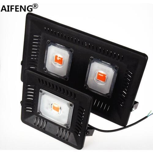 AIFENG waterproof led grow light IP65 100W 50W 220v 230v led grow light full spectrum grow lamps for plants cob grow floodlight