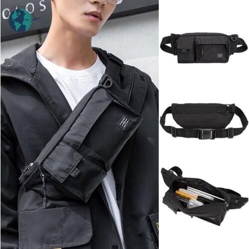 Military Tactical Waist Bag Hip Hop Outdoor Chest Bag Mens Messenger Bag Waterproof Nylon Function Travel Mens Belt Bag