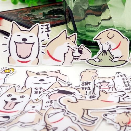 24pcs Mixed dog Stickers Graffiti Paper Sticker for Kid DIY Skateboard Laptop Luggage Phone Car Bicycle scrapbooking Stickers