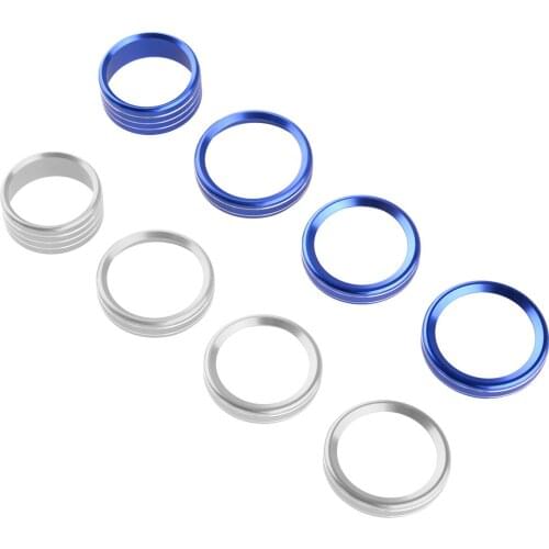 4pcs/Set Air Condition & Headlight Switch Ring Cover Trim Aluminum alloy Fit for Jeep Wrangler JL 2018 2019 2020 Car Styling