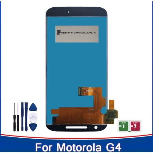 AAA+ Quality For Motorola Moto G4 Lcd Display Screen Touch Digitizer Assembly for Moto G4 XT1625 XT1621 XT1624 Lcd Screen +Frame