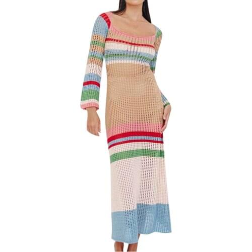 Модные трикотажные платья Bzoosio China At AliExpress