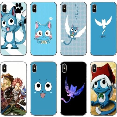 Anime fairy tail happy Soft Phone Case For Samsung Galaxy A71 A70 A60 A51 A50 A41 A40 A31 A30 A20E A21S A12 A10 A7 A5 A3
