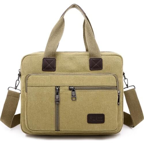 Business Men Canvas Briefcase Women Fashion Travel Bag Male Messenger Crossbody Bags Shoulder Bags Pack School Bags XA507F