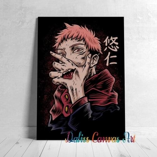 Canvas Anime Yuji Jujutsu Kaisen Pictures Home Manga Decoration Paintings Poster HD Prints Wall Art Modular Living Room Framed