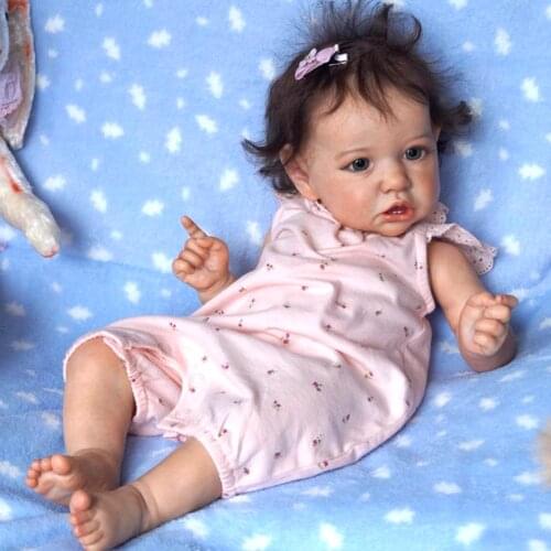 Hoomai 23 Inch Soft Silicone Reborn Baby Dolls Lifelike Reborn Toddler Baby Doll For Chirldrens Day Birthday Gifts