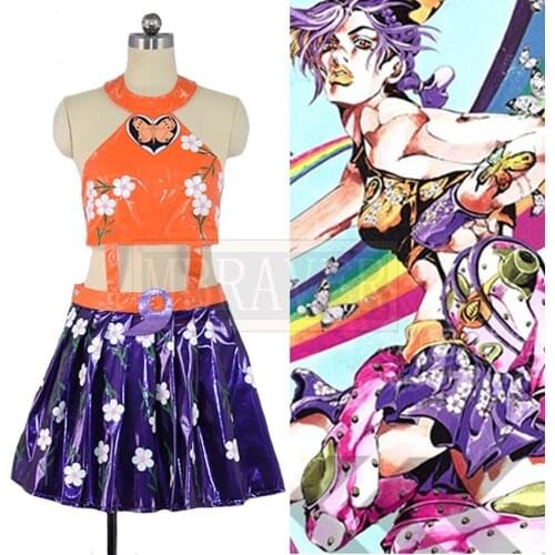 JoJos Bizarre Adventure Jolyne Cujoh Cosplay Costume Halloween Party Uniform Outfit Custom Made Any Size