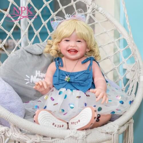NPK 68CM Reborn Toddler Girl Big Baby Doll Handemade Popular Mila Our Happy Baby Doll High Quality Gift