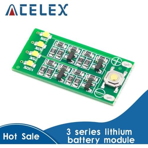 3S 11.1V 12V 12.6V Lithium Battery Capacity Indicator Module Lipo Li-ion Power Level Display Board 3 Series 9-26V