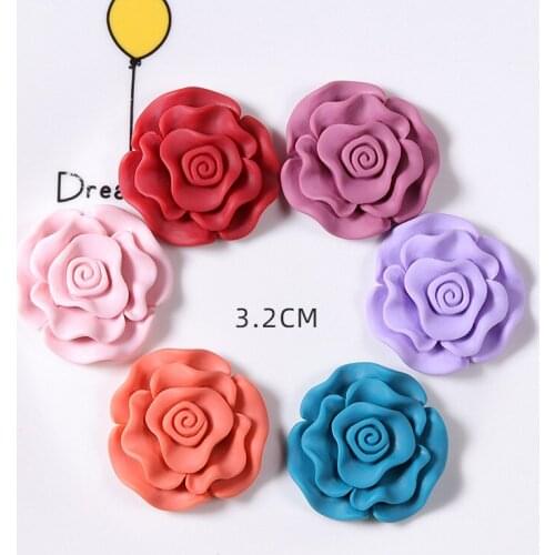 2021 New Large Resin Flower Rose Flower Diy Handmade Decoration Accessories Cream Glue Epoxy Mobile Phone Case Patch
