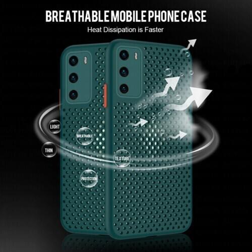 Heat Dissipation Breathable Cooling Phone Cover Case For Tecno Pouvoir 4 Pro Spark 5 Air Camon 12 15 4 Lite Camon12 Spark4