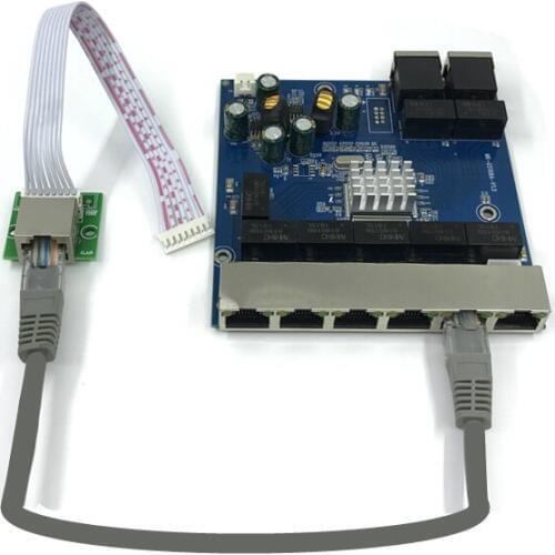 Industrial Ethernet Switch Module 5 Ports Unmanaged10/100/1000mbps PCBA board OEM Auto-sensing Ports PCBA board OEM Motherboard