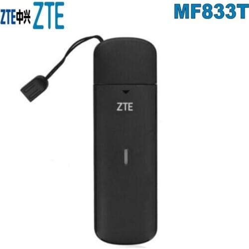 Unlocked ZTE MF833T 4g USB Modem 4G LTE-FDD B1/B2/B5/B4/B28/B7 MHz & LTE TDD: B40(B38 or B41)