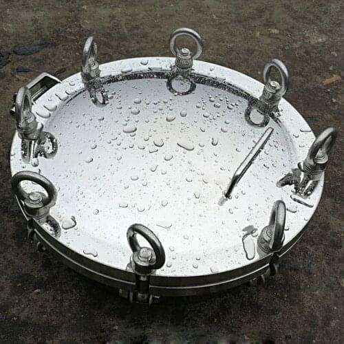 Grooved Flanged Manhole High Pressure 0.6MPA Quick Opening Stainless Steel 304 Manhole Cover