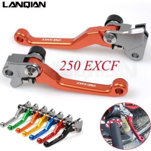 Hot CNC Aluminum Motocross handle Brake Clutch Levers for 250 exc f 250 exc-f 2014 2015 2016 2017 2018 accessories