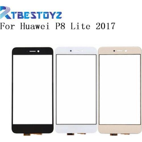 RTBESTOYZ 5.2'' Touch Glass For Huawei P8 Lite 2017 Touch Screen Glass Digitizer Panel Front Glass Lens Sensor