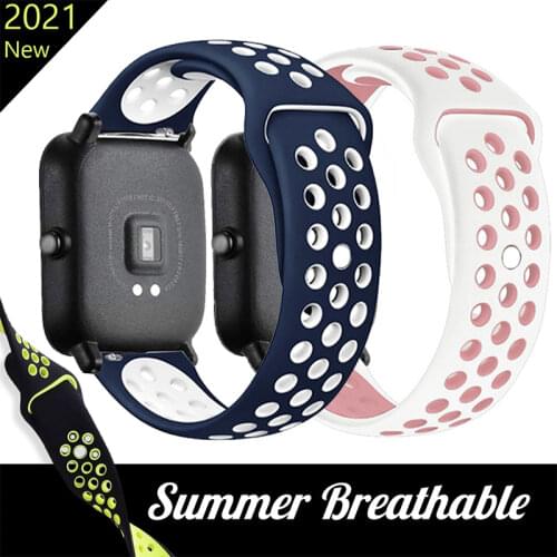 Silicone 20mm 22mm Watch Band For Amazfit GTS 2 2e Garmin Mini GTR 42mm 47mm GTR2 Stratos 2 3 Sport Bracelet Amazfit Bip Strap