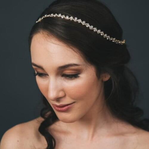 Stonefans Wedding Hair Ornaments 2021 Luxury Crystal Headband Chain Female Waves Shape Rhinestone Hair Chain Headdress Jewelry