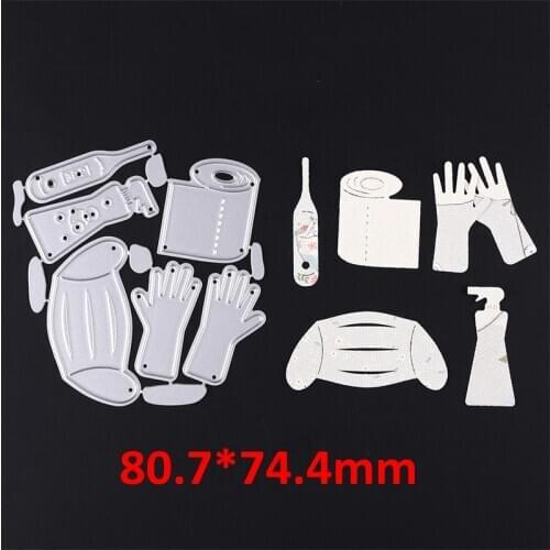 Tissue Gloves Detergent Pattern Metal Cutting Dies Set For DIY Scrapbooking Craft Paper Cards 2020 Hot Sale