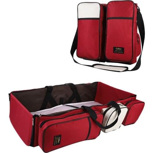 Large Capacity Diaper Bag Backpack Multifunctional Baby Bed Bags Maternity Nursing Handbag Stroller Bag