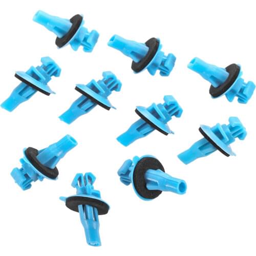 10 Pcs Car Plastic Fasteners Clip Fit For Toyota Land Cruiser Prado Exterior Side Moulding Trim Clips- 75492-60020