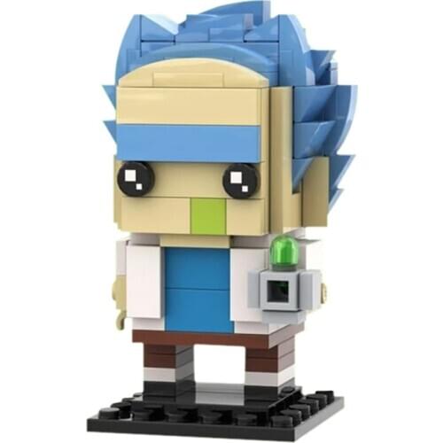 142pcs MOC Brickheadz Rick Anime Doctor Action Figure Diy Building Blocks Figures Bricks Toys for Boys Children Kids Xmas Gifts