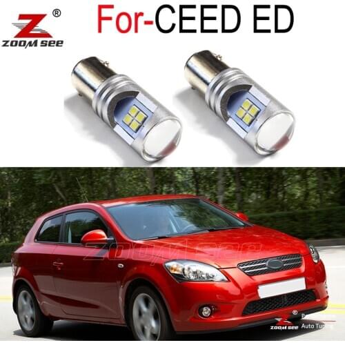 2pcs White LED Car Reverse tail Outdoor Lamp outside backup Lights Bulb For KIA CEED ED 2006 to 2012