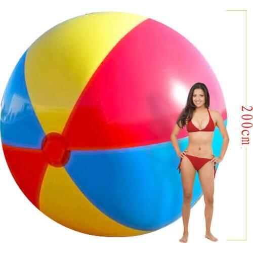 200cm Super big giant inflatable beach ball beach play sport summer toy children game party ball outdoor fun balloon B38001