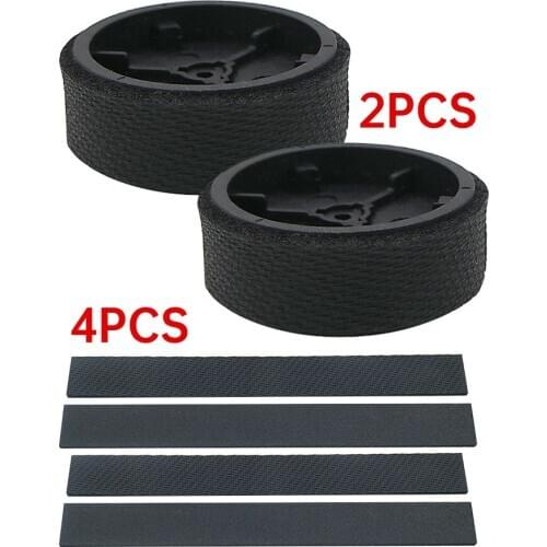 6Pcs/Lot 2pcs Wheels and 4Pcs Tire Skin For IRobot Braava 380T 320 321 For Mint Plus 5200C For Mopping Robot parts Accessories