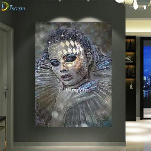 Abstract Art Woman Full Square Round Drill 5D DIY Diamond Painting Kit Crystal Girl Mosaic Cross Stitch Diamond Embroidery Decor