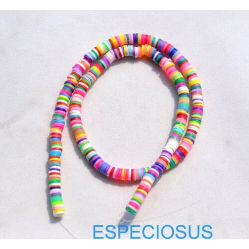 DIY Jewelry Accessory polymer clay Beads Round Shape Spacer mix color Bracelet Department Slices Manicure Material 380Pcs