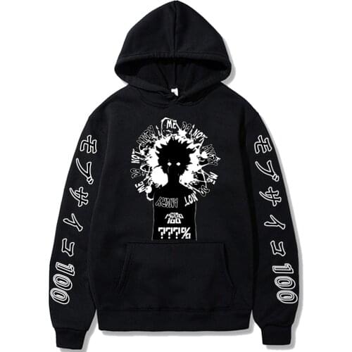 Anime Mob Psycho 100 Japan Harajuku Mobu Saiko Hyaku Men Women Cute Mob Loog Sleeve Casual Hoodie Sweatshirt
