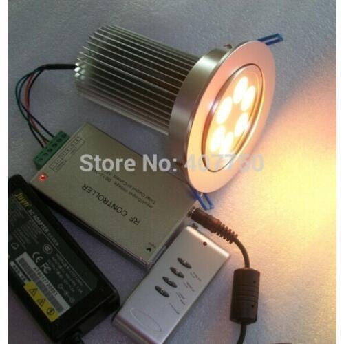 Free shipping to Europe 24v 4wires wireless rgb 6X3W led ceiling light downlight 20pcs/Lot for household decoration lighting