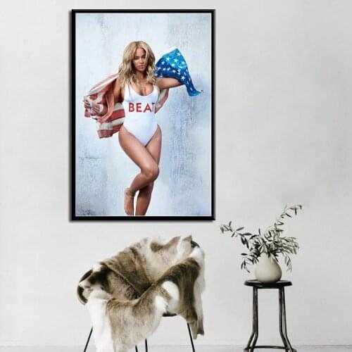Beyonce Super Music Singer Star Pop Canvas Painting Posters And Prints Pictures On The Wall Vintage Poster Decorative Home Decor