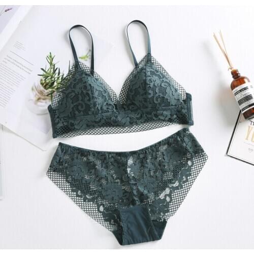 Bras for women French Style Sexy Lace Wireless Deep V Bra For Women Sexy Lingerie Comfort Breathable Bralette