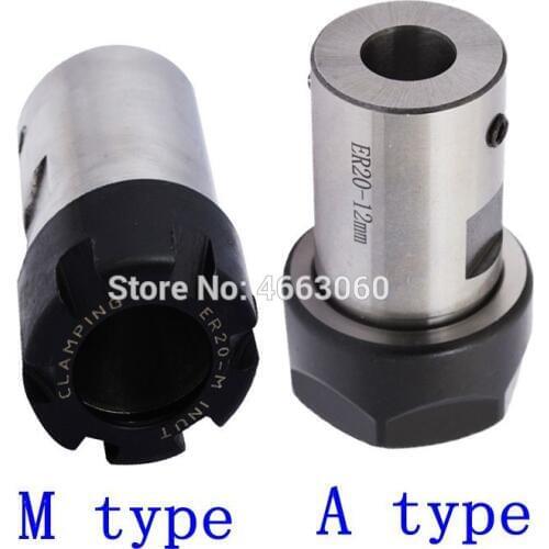 C25 ER20 Collet Chuck Motor Shaft Extension Rod Spindle Collet Lathe Tools Holder Inner 8MM 10MM 12MM 14MM 16MM Milling Boring