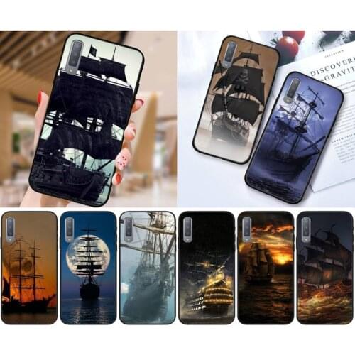 PXCHENG Sailboat Pirate Ship Phone Case For Samsung Galaxy S10 20 Note10 20 A30 50 70 71 Plus Ultra