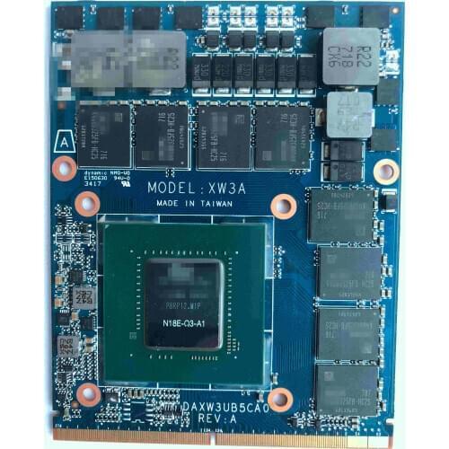 For HP ZBOOK 17 G5 QUADRO P4200 8GB GDDR5 MXM3.0 TYPE B VIDEO GPU CARD N18E-Q3-A1 DAXW3UB5CA0