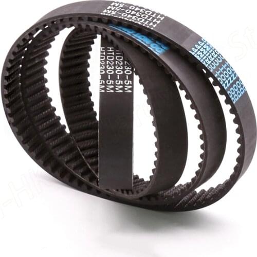 HTD-5M Closed Loop Timing Belt Perimeter 310/315/320/325/330/335/340/345/350/355/360mm Width 15mm For Multi-Axis Transmission