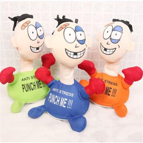 Comfortable Touching Punch me electric plush toys creative vent scream doll Funny Emotional Vent Doll For birthday gift