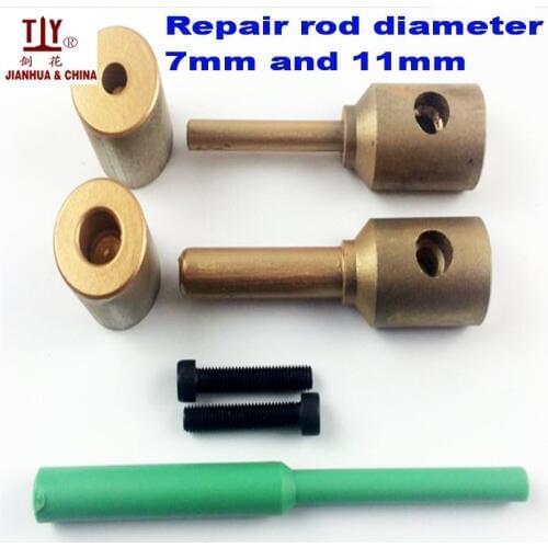 Free Shipping PPR water pipe repair tool, repair leaks and loopholes 7and 11mm plastic pipe welding parts die head, Welding Mold