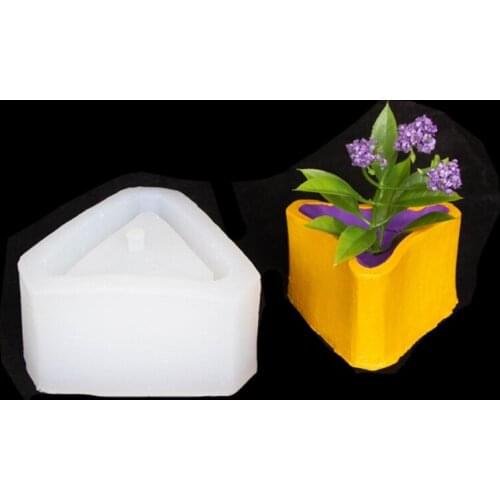 Small Flower Pot Silicone Mold Diy Succulents Concrete Flower Pot Vase Plaster Cement Mold Clay Mold Candle Holder Mold