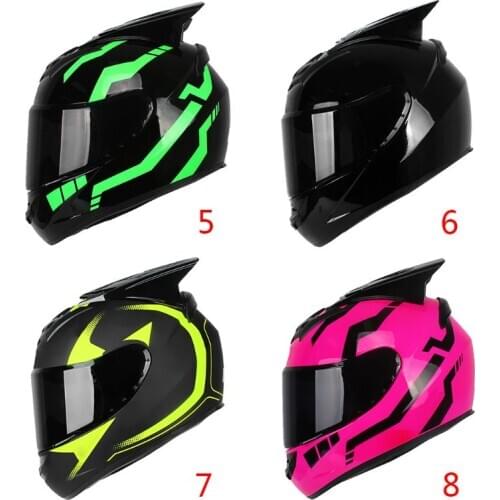 Motorcycle Helmet Moto Helmet Moto Ear Helmet Personality Full Face Helmet B36B