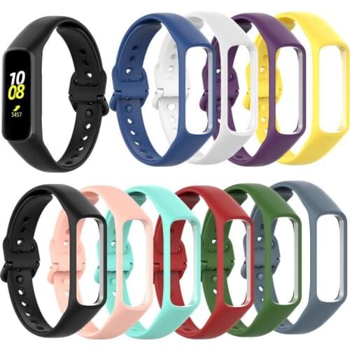 Soft Silicone Sports Watch Strap Wrist Band Replacement for Samsung Galaxy Fit-e R375 Smart Band Bracelet Accessories