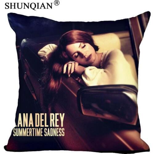 Lana Del Rey Pillowcase Square Zippered Home Decorative Pillow Cover Wedding Custom Gift For Two Sides Printed