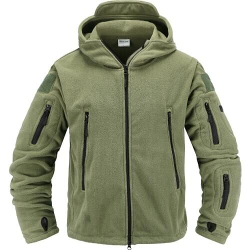 Autumn Winter Fleece Tactical Jacket Men Hooded Military Uniform Thermal Army Clothing Male Warm Breathable Hike Hunt Coats