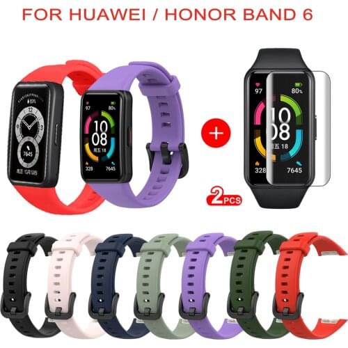 Smart Wristband Bracelet Replacement Strap For Huawei Band 6 Pro Soft Silicone Sport Band Watch Strap For Honor Band 6 Strap
