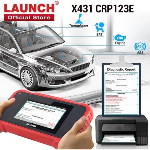 LAUNCH X431 CRP123E Auto OBD OBD2 Code Reader Scanner ENG ABS Airbag SRS Transmission Car Diagnostic Tool free update PK CRP123
